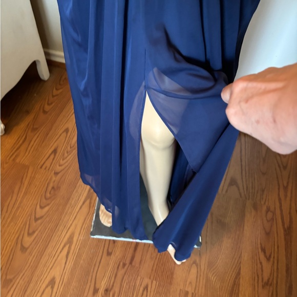 David’s Bridal Navy Gown - Picture 5 of 11